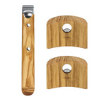 Set 1 Poignee Et 2 Anses Amovible Casteline Bois Olivier