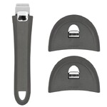 Set compose dune poignee et de deux anses Mutine 02 amovible coloris GRIS