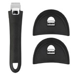 Set compose dune poignee et de deux anses Mutine 02 amovible coloris noir