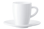 Set de 2 tasses Espresso + sous-tasses