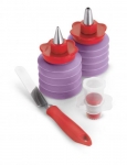 Set Cup cake (extracteur, 2 flacon de remplissage & une spatule souple)