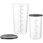 Set de 2 gobelets en verre, 400 et 700 ml