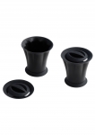 Set de 2 moules flan/canneles silicone noir Mastrad