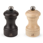 Set de 2 moulins a sel et a poivre manuels BISTRO Chocolat et Naturel
