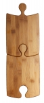 Set de 2 planches a decouper 'Puzzle' bambou 27 X 17 cm Totally Bamboo