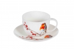 Set de 2 Tasses & soucoupes Petit Dejeuner Jumbo cup oiseaux "Robin "