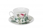 Set de 2 Tasses & soucoupes Petit Dejeuner  'Redoute Rose'