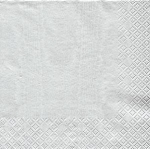 Set de 20 serviettes papier grand modele Dinner 40 cm  40 cm Argent