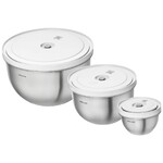 Set de 3 bols sous vide avec couvercle ZWILLING FRESH & SAVE, S/M/L, 6-PCS, Acie