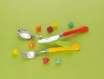 Set de 3 couverts pour enfant modele vega multicolore