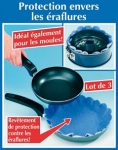 Set de 3 protege-poeles anti adherentes