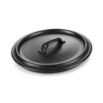 Set de 4 bc couvercle cocotte ovale 45cl noir effet fonte