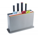 Set de 4 planches a decouper argent grand modele + 4 couteaux