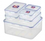 Set de 6 boites Lock & Lock rectangulaires (5,5L/ 3 x 0,8 L/ 2 x 0,35 L) - HPL83
