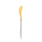 Set de 6 couteaux a poisson Goa en acier inoxydable brosse Gold & manche blanc