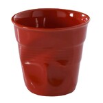 Set de 6 froisses gobelet cappuccino 18cl rouge piment