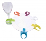 Set de 6 porte-verre 'cocktail' - couleurs assorties