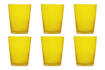 Set de 6 Verres a eau en plastique incassable 300 ml Jaune Lime