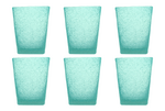 Set de 6 Verres a eau en plastique incassable 300 ml Turquoise