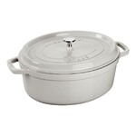 Staub Cocotte fonte ovale 37 cm 8,0 L  Truffe blanche