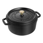 Staub Cocotte fonte ronde 26 cm 5,25 L  Noir mat