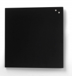 Tableau magnetique en verre 45 X 45 cm noir (livre avec 1 stylo et 2 aimants)