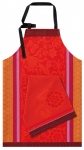 Tablier Esterel Gariguette Le Jacquard Francais 100% coton 90 x 96 cm
