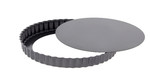 Moule a tarte cannelee droite demontable en acier antiadhesif o 32 cm