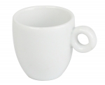 Tasse a cafe 6,5 cl en porcelaine blanche