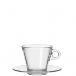 Tasse espresso avec soucoupe et en verre Ciao - 10 cl