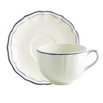 Tasse & soucoupe jumbo FILET BLEU