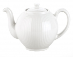 Theiere 50 cl avec couvercle en porcelaine blanche 'Plisse' de Pillivuyt