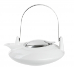 Theiere porcelaine blanche et inox 0,5 l zen