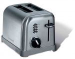 Toaster en acier brosse - 2 tranches