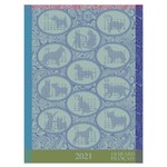 Torchon Bleu Cachemire 80 x 60 cm Calendrier 2021