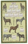 Torchon calendrier anes 2013 (metis lin/coton)