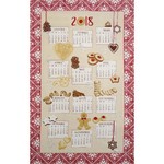 Torchon calendrier Bredalas 2018 (82% coton et 18% lin) - 50x80 cm