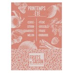 Torchon De Saison Fruits Pe Abricot 80x60 Cm