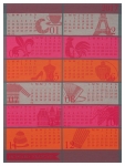 Torchon Le Jacquard Francais 60x80 calendrier 2017 100% coton