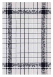 Torchon Le Jacquard Francais 60x80 Fraises/ Noir 100% coton