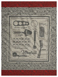 Torchon Le Jacquard Francais Ustensiles Truffe 100% coton 60 x 80 cm