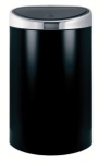 Poubelle touch bin 40 l black matt