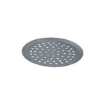 Tourtiere ronde basse en aluminium a perforations de 10mm o 28 cm