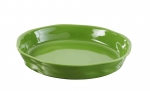 Tourtiere ronde o 30 cm froisses vert lime - Hauteur 5 cm