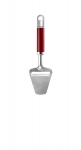 Trancheur a fromage inox poignee rouge
