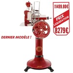Trancheuse a jambon Manuelle Volano B114 Rouge lame o319 mm avec son pied