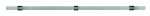 Tringle cuisine ouverte  inox 80 cm avec 3 fixations
