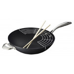 Wok 32 cm Avec Grille et Baguettes PRO IQ