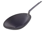 Wok en tole bleue o  24 cm epaisseur 2 mm