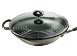 Wok Sonate inox antiadherant 30  cm  induction